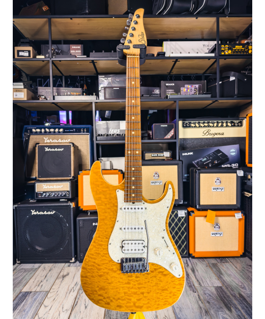 Электрогитара Suhr Standard Quilt Maple Top, Trans Honey - Brown Back, США, 2006г. купить с доставкой по России -  