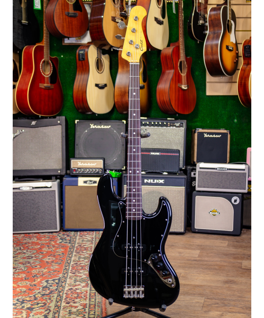 Бас-гитара CoolZ Jazz Bass ZJB-1R, Чёрный, Япония, 2016 г. купить с доставкой по России -  