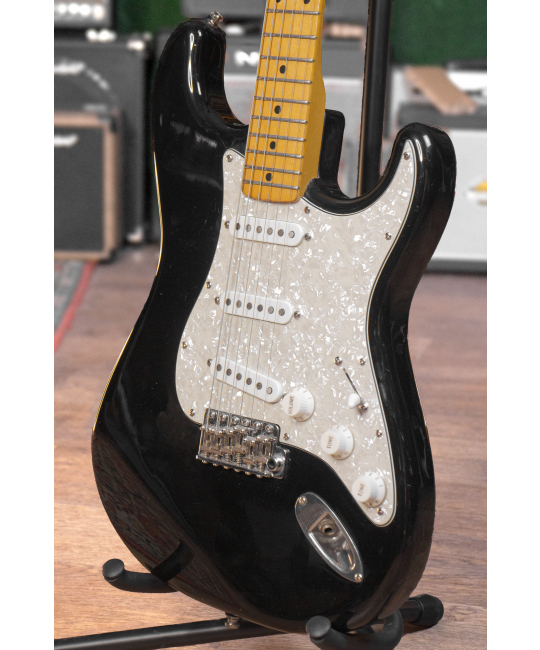 Электрогитара Fender Stratocaster '57 Vintage Reissue ST-57 Black, Япония, 1984 г. купить с доставкой по России -  